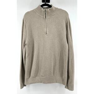 Banana Republic 1/4 Zip 100% Cotton Sweater Men's XL